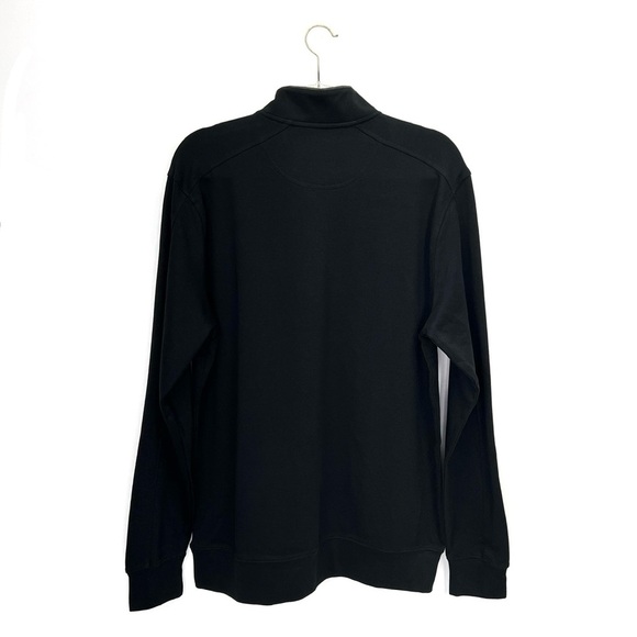 Greg Norman 1/4-Zip Cotton Sweatshirt + T-Shirt Men’s Size Medium Black New NWT - Picture 2 of 8